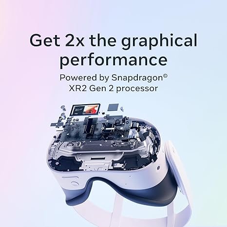 Meta Quest 3S 128GB | VR Headset — Thirty-Three Percent More Memory — 2X Graphical Processing Power — Virtual Reality Without Wires — Access to 40+ Games with a 3-Month Trial of Meta Horizon+ Included 4