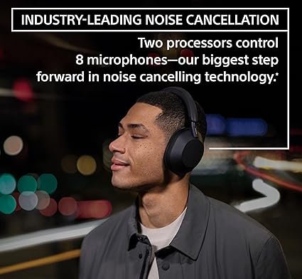 Sony WH-1000XM5 Premium Noise Canceling Headphones, Auto NC Optimizer, 30-Hour Battery, Alexa Voice Control, Black