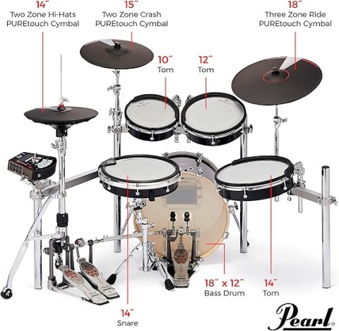 e/MERGE e/HYBRID Electronic Drum Set Powered by KORG 3