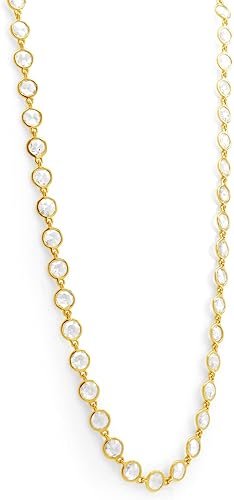 AFFY Rose-Cut Antique-Cut Diamond Chain Necklace IN 18k Solid Gold (16.29 cttw) - 27" L