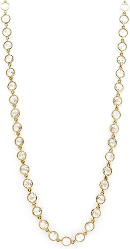 AFFY Rose-Cut Antique-Cut Diamond Chain Necklace IN 18k Solid Gold (16.29 cttw) - 27" L