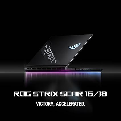 ASUS ROG Strix SCAR 18 (2025) Gaming Laptop, 18” ROG Nebula HDR 16:10 2.5K 240Hz/3ms, NVIDIA GeForce RTX 5090, Intel Core Ultra 9 275HX, 32GB DDR5, 2TB PCIe Gen 4 SSD, Wi-Fi 7, Win 11 Pro, G835LX-XS97 3