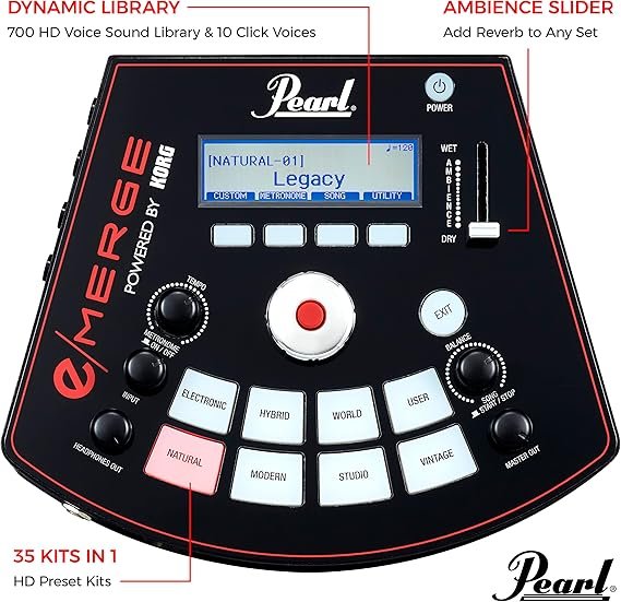 e/MERGE e/HYBRID Electronic Drum Set Powered by KORG